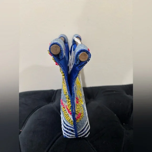 Beaded 'Capri' Tote with Bamboo Handles - Picture 11 of 11